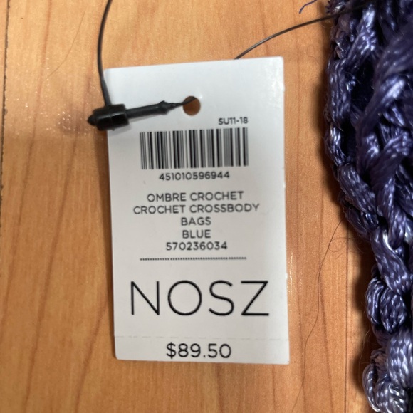 Ombré Crocheted Crossbody Bag with Fringe - Picture 6 of 8